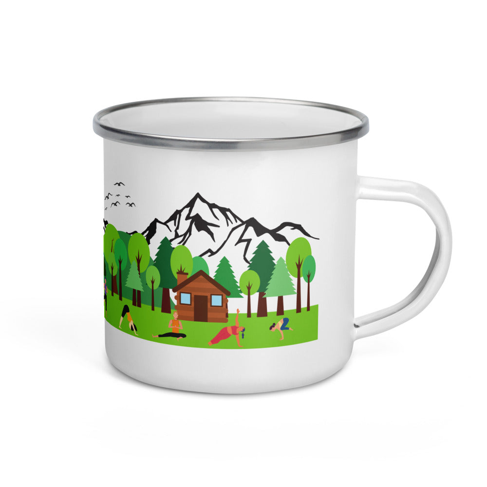 The Ashram Campfire Enamel Mug