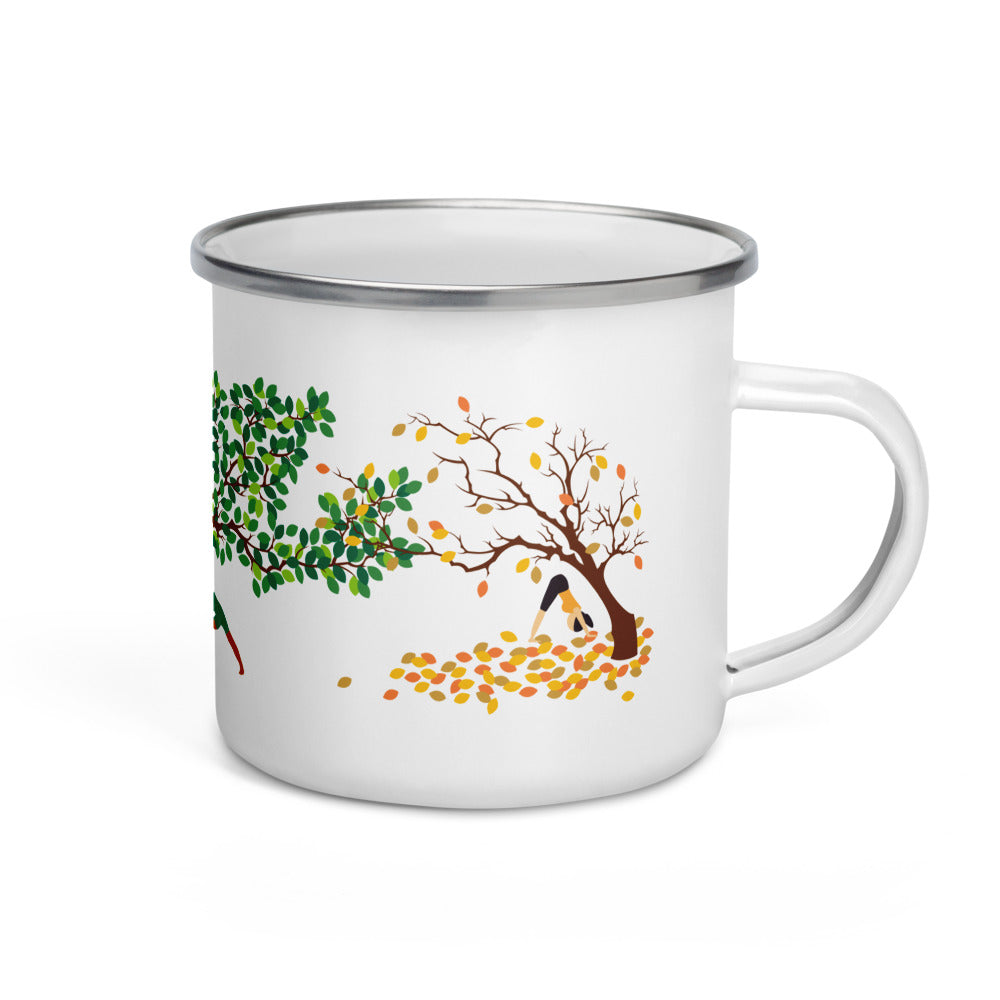 Seasons Campfire Enamel Mug